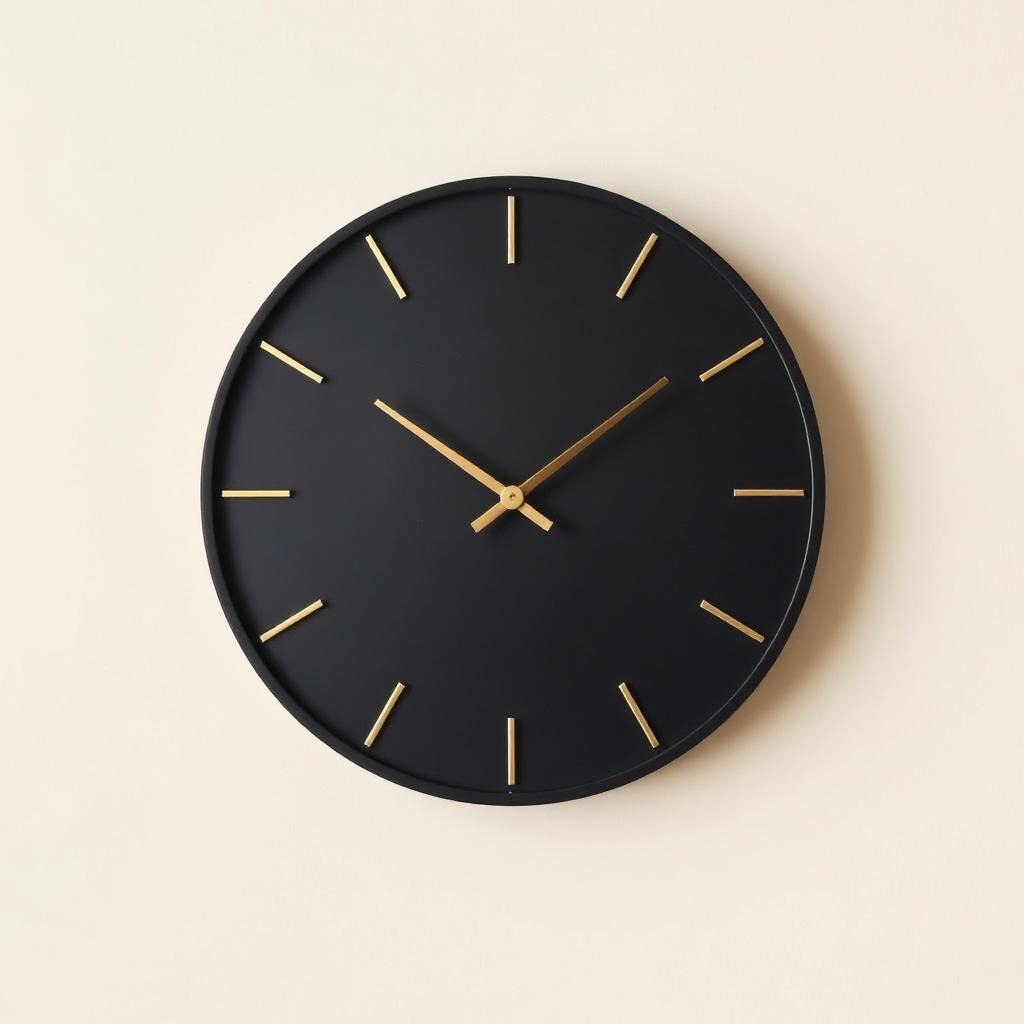 NovaNest Minimal Wall Clock