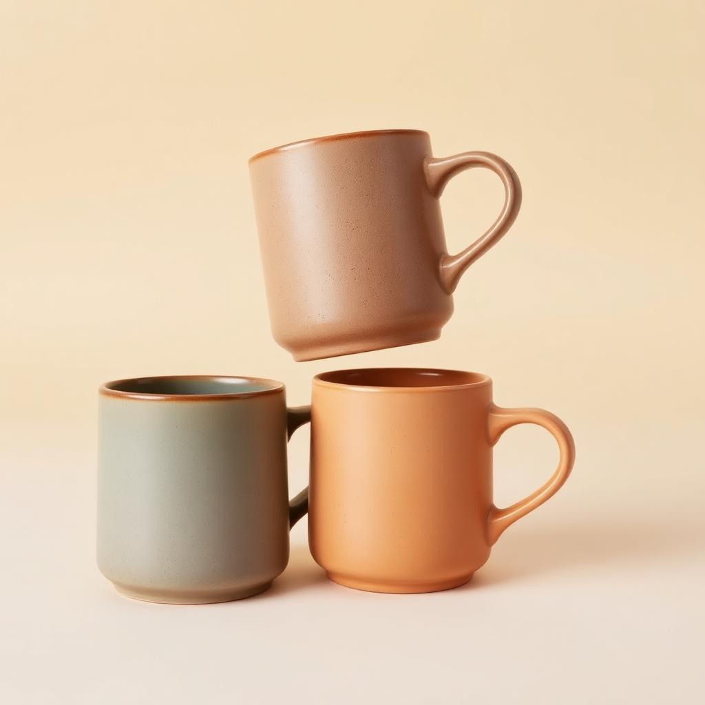 Ember & Oak Ceramic Coffee Mug Set