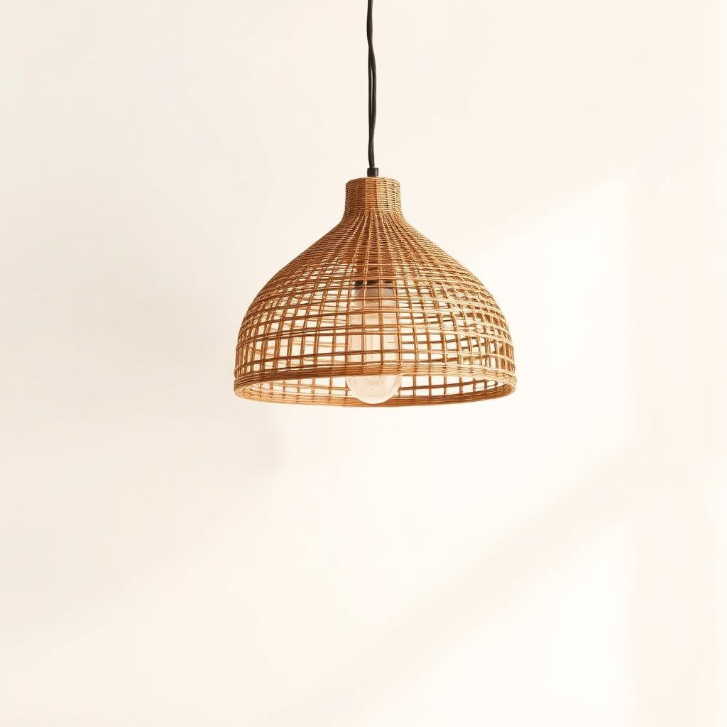 Terra Bloom Woven Pendant Light Shade