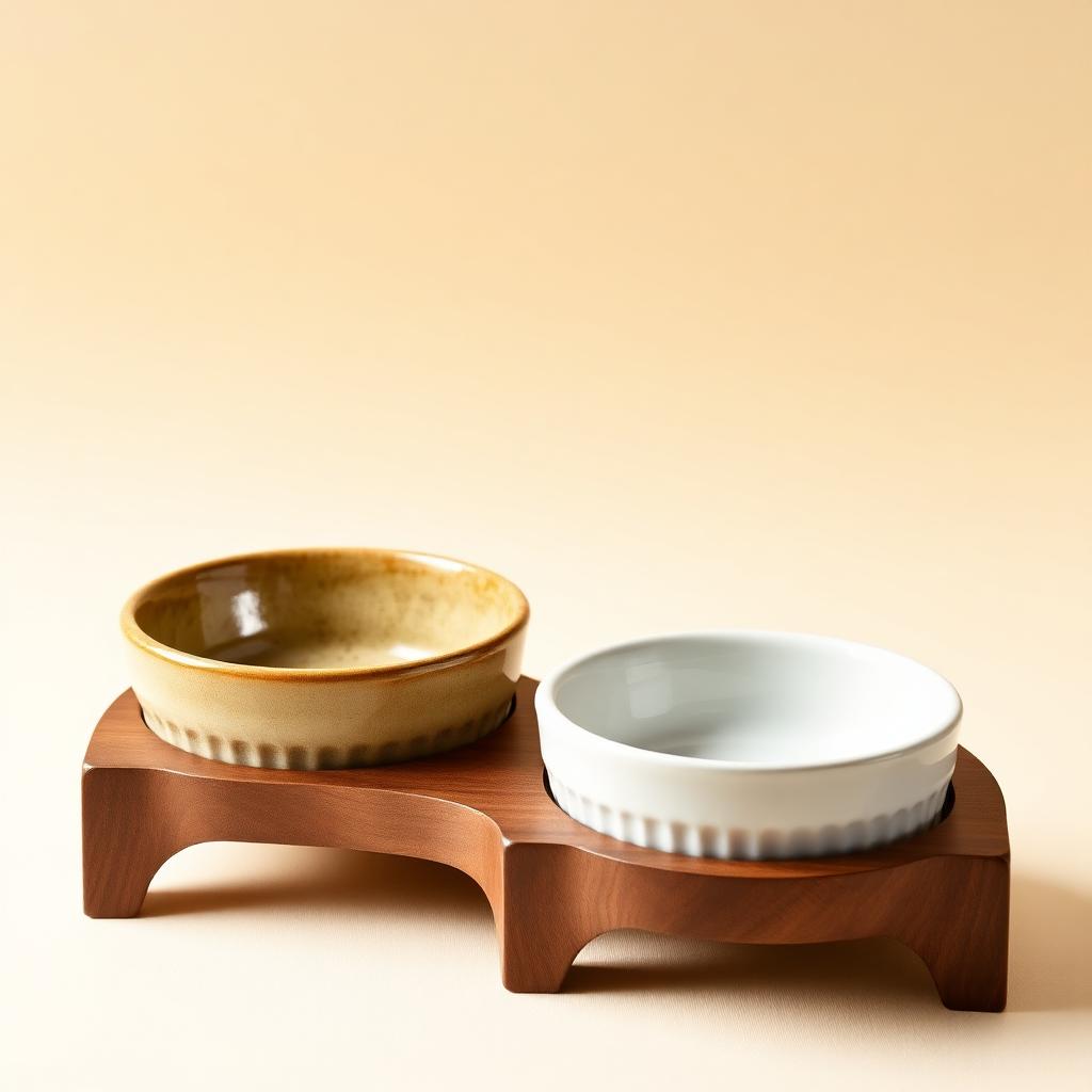 NovaNest Ceramic Pet Food Bowl Set