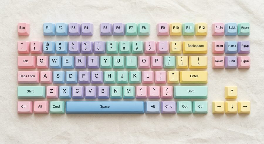 PixelForge Retro Keycap Set